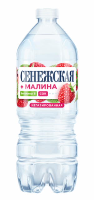 Сенежская + Малина 1л негаз Пэт 1уп/6шт