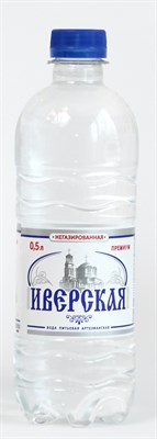 Вода питьевая артезианская "Иверская премиум" негазированная, 0,5лх12
