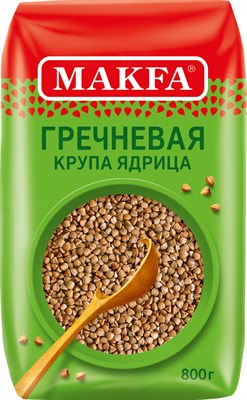 Крупа гречневая ядрица быстроразваривающаяся "MAKFA" 0,8x6 (СТО) (СОСНОВКА, пл)