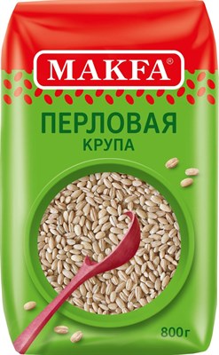Крупа перловая №1 "MAKFA" 0,8x6 (СОСНОВКА, пл)