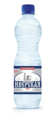 Вода питьевая артезианская "Иверская премиум" газированная, 0,5лх12