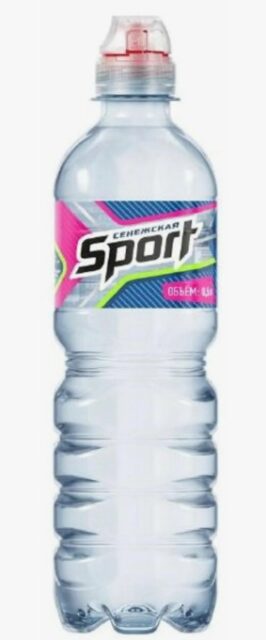 Вода минеральная природная столовая питьевая "Сенежская Sport" негазированная 0,5л 1уп/12шт