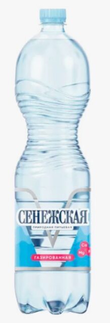 Вода природная питьевая "Сенежская" газированная 1,5л 1уп/6шт