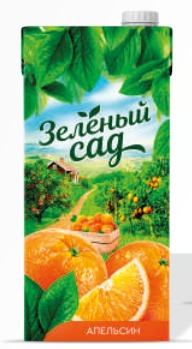 Нектар апельсиновый Тетра Пак 1л/12 д/п Зеленый сад