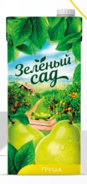 Нектар грушевый Тетра Пак 1л/12 д/п Зеленый сад