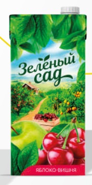 Нектар яблочно-вишневый Тетра Пак 1л/12 д/п Зеленый сад