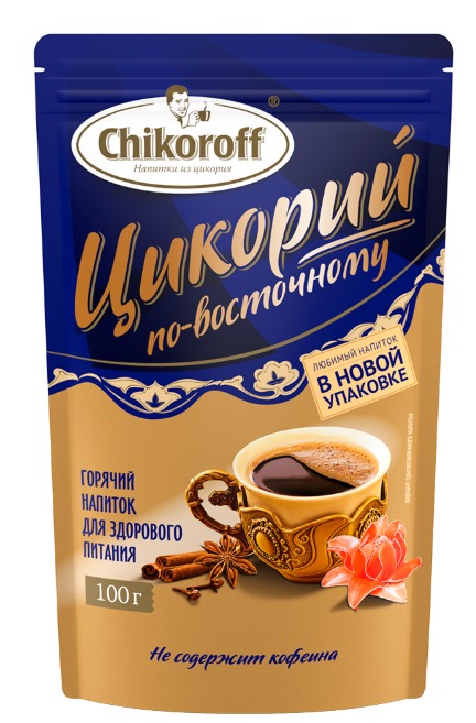 Напиток растворимый из цикория "По-восточному" Chikoroff, 100 г. 1ШБ/12ШТ