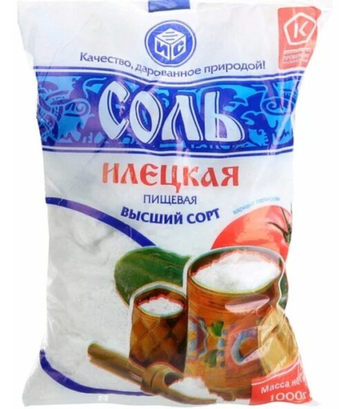 Соль фас. 1/30 шт. п/э Высший сорт "ИЛЕЦКАЯ"