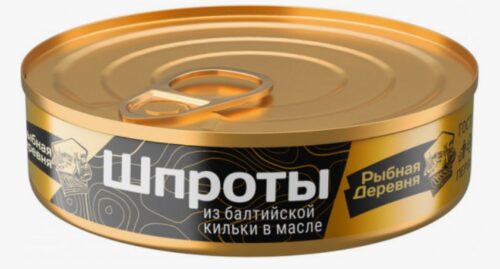 Шпроты в/м 160гр/24шт Рыбная Деревня ключ