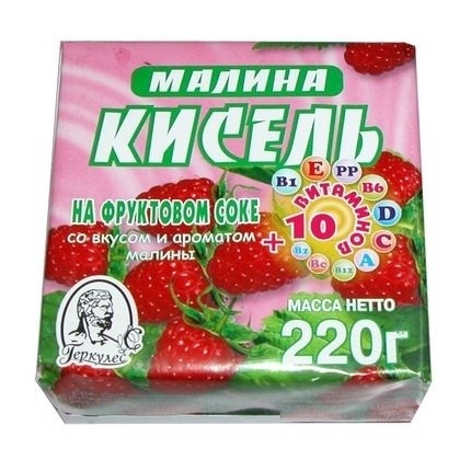 Кисель брикет 220гр/48 шт. Малина