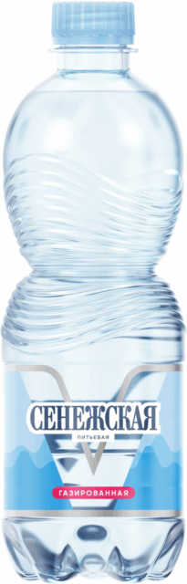 Вода природная питьевая "Сенежская" газированная 0,5л 1уп/12шт