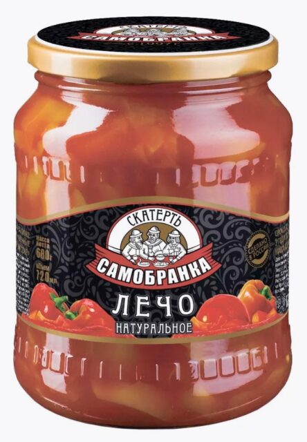 Лечо "СКАТЕРТЬ-САМОБРАНКА" натур с/б 720мл 1кор/8шт
