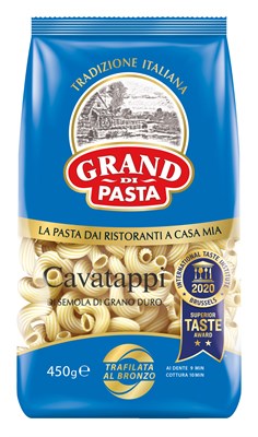 Изделия макаронные CAVATAPPI (Каватаппи) "GP" А в/с 0,45x12 "GRAND di PASTA"