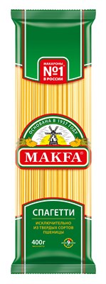Изделия макаронные СПАГЕТТИ А в/с 0,4x20 (ПАВАН, пл, "MAKFA")