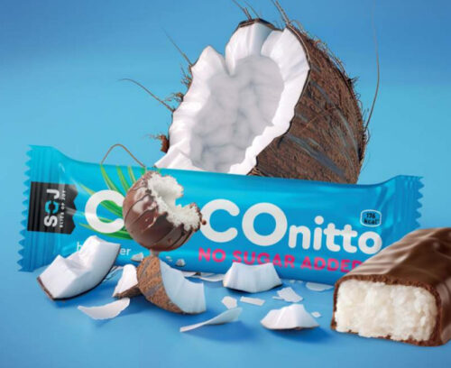 Кокосовый батончик «COCOnitto» с ванильно-сливочным вкусом без добавления сахара 40г (1шб*20шт)