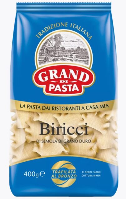 Изделия макаронные BIRICCI (Бириччи) А в/с 0,4x12 (АНСЕЛЬМО, пл. "GRAND di PASTA")