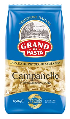 Изделия макаронные CAMPANELLE (Кампанелле) А в/с 0,45x12 (АНСЕЛЬМО, пл, "GRAND di PASTA")