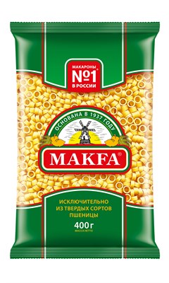 Изделия макаронные КОЛЬЦА А в/с 0,4x20 (ПАВАН, пл, "MAKFA")