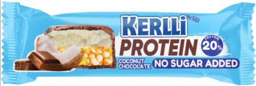 Батончик глазир. злаковый «KERLLI» с протеином и кокосом без сах. 40г 120шт (4шб*30шт)