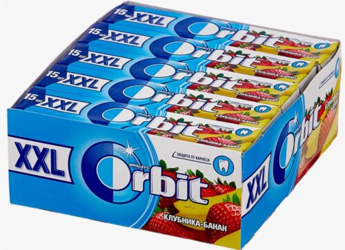 Орбит XXL 20.4г 1х20х20 Клубника-Банан (П-49 Р-7)