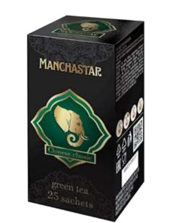 Чай зелёный пакетированный "Manchastar" 25шт. по 1,5г/20