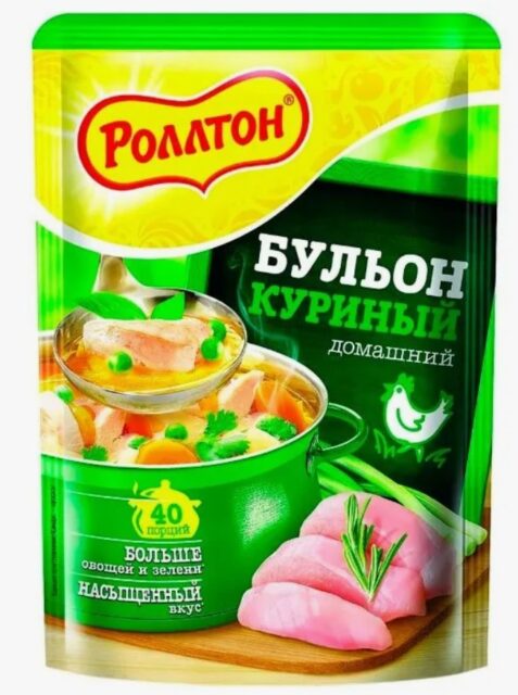 Роллтон Бульон 90г. 1х24шт Курица (П-150 Р-25) !!!