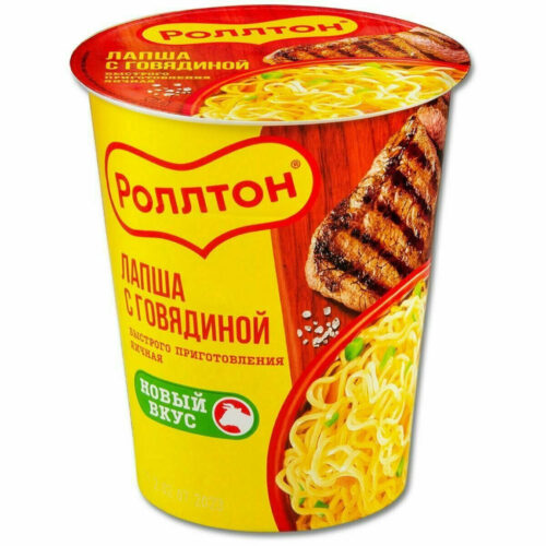Роллтон Суп Стакан 70г. 1х24 Говядина (Мясо) (П-48 Р-8)