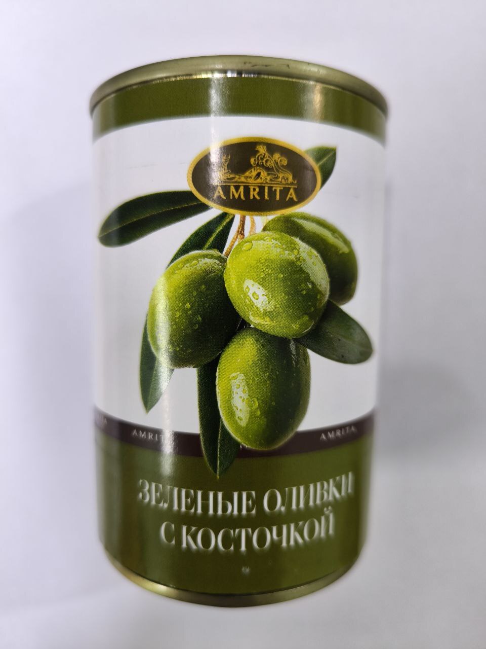 Оливки с косточкой 12х300г ж/б ключ (АМРИТА) (176)
