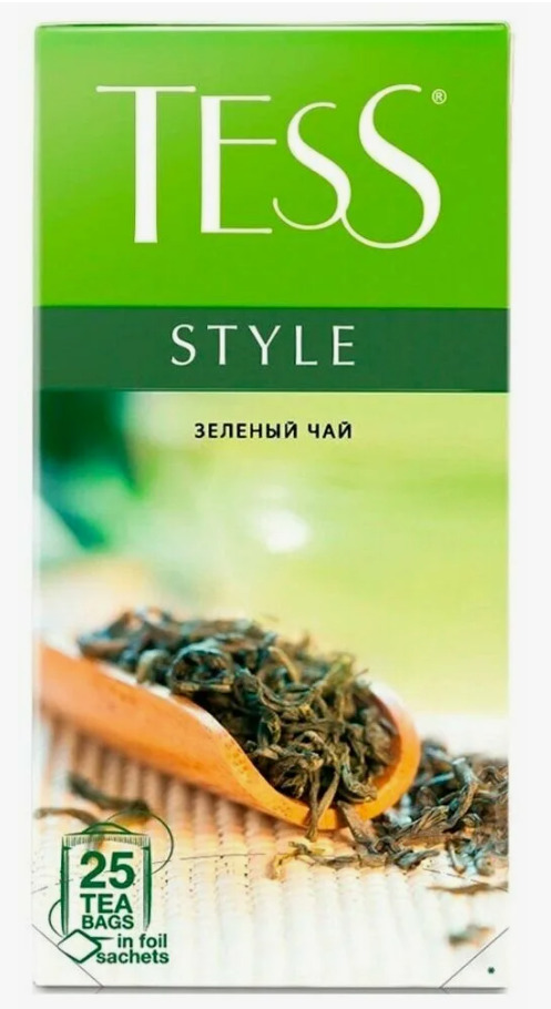 Тесс 25пак*10шт Стайл чай пак.зеленый 1179-10 (П-140,Р-14)