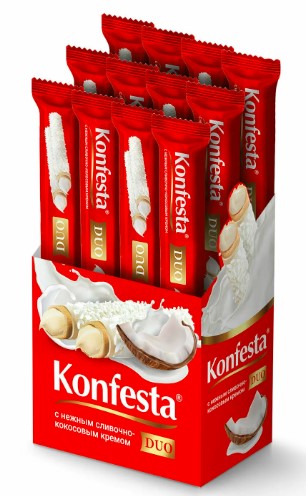 Конфеста Дуо 36г 1х12 Кокосовая начинка (П-704)