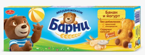 Мишка Барни 150г. 1х20 Банан/Йогурт (П-96 Р-8)