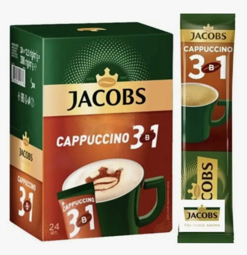 Якобс 3в1 Капучино 12,5г*24шт*10бл (П-60,Р-10)