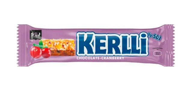 Злаковый батончик мюсли "KERLLI" с клюквой 50г (4б*18шт)