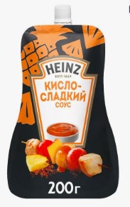 Соус (Хайнц) 200г 1х14 Кисло-сладкий деликатесный Дой-пак (133)