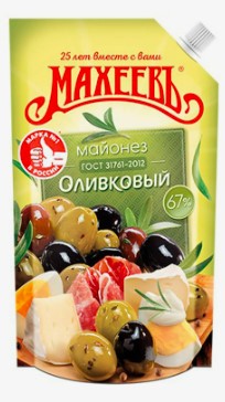 Майонез Махеевъ 190г/20 Оливковый 67% д/п с доз.(П-144,Р-16)