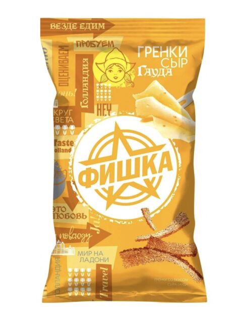 Гренки Фишка 120 г со вкусом сыра/20