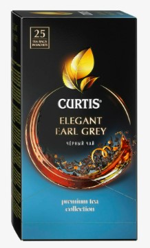 Curtis чай Elegant Earl Grey 25 пак по 1.7г 1х12 чёрный (П-168 Р-12) 102200
