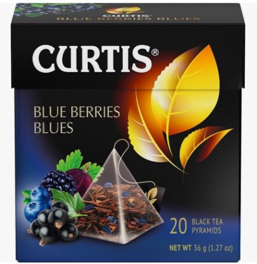 Curtis чай пирамидки Blueberry Breeze 20 пак.*1,7 гр.черный1*12 (П-228)
