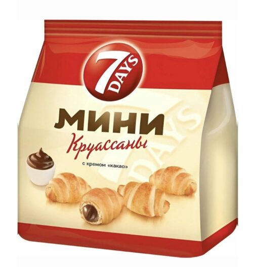 Круассаны "Севен Дейс" 265г. 1х10 Какао (П-60 Р-6)