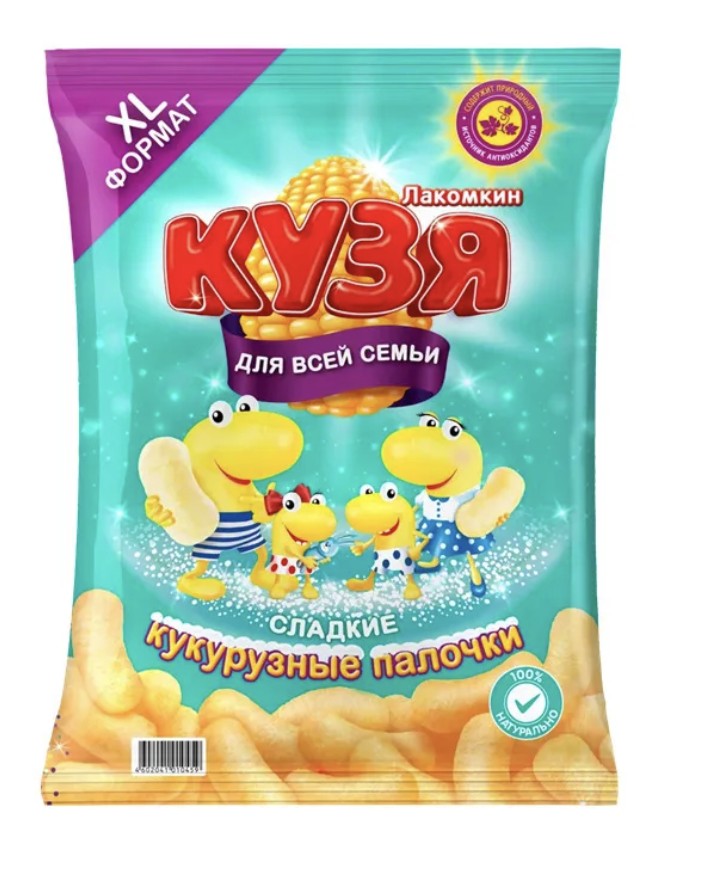 Кукурузные палочки Кузя 190г 1х9 (П-36)