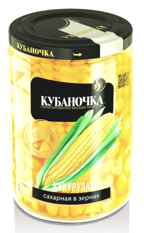 Кукуруза сахарная ст/б 12х360гр (КУБАНОЧКА) (П-104 Р-13)