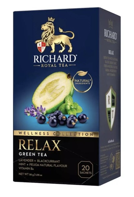 Ричард Роял 20пак*1,5г*12шт Relax зелен 102454 (П-108,Р-12)