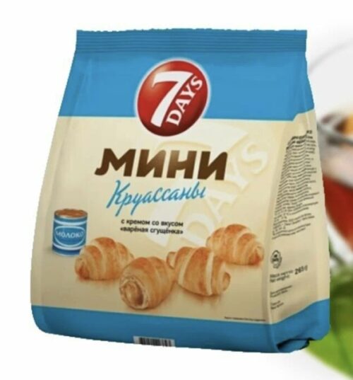 Круассаны "Севен Дейс" 265г. 1х10 Сгущенка (П-60 Р-6)