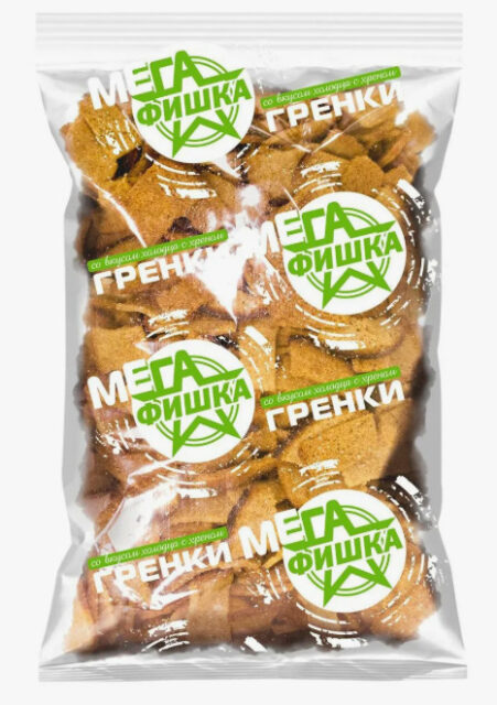 Гренки "Мега Фишка" ржаные (холодец с хреном) 300гр 1кор/8шт