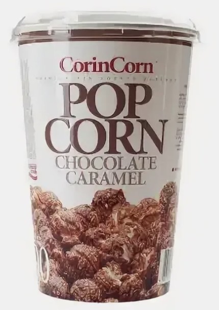 Попкорн CorinCorn Стакан 90г.1х12 Шоколад (П-40 Р-4)