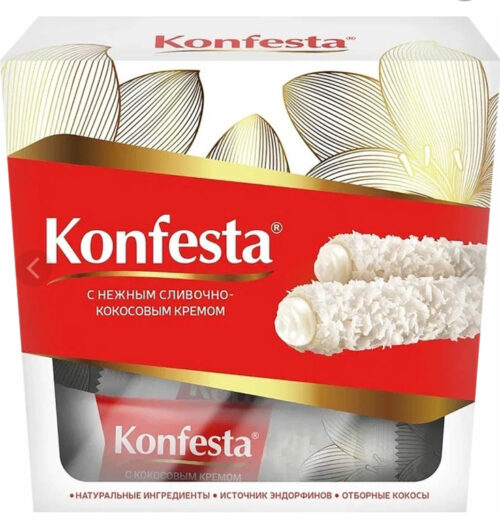 Конфеста 150г 1х12 Кокосовая начинка, подарочная упаковка (П-80)
