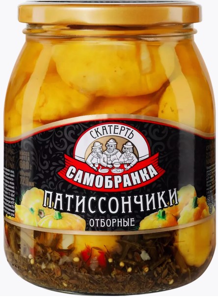 Патиссончики "СКАТЕРТЬ-САМОБРАНКА" марин с/б 720мл/680г 1уп/8шт