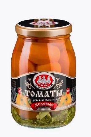 Томаты "СКАТЕРТЬ-САМОБРАНКА" желтые марин с/б 720мл/680г 1уп/8шт