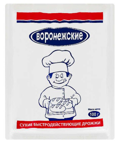 Дрожжи Воронежские 100гр/50шт