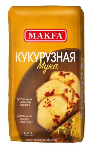 Мука кукурузная "MAKFA" (0,5кг)х6 (ВЛАДИМИР, фасовка (0,5кг))